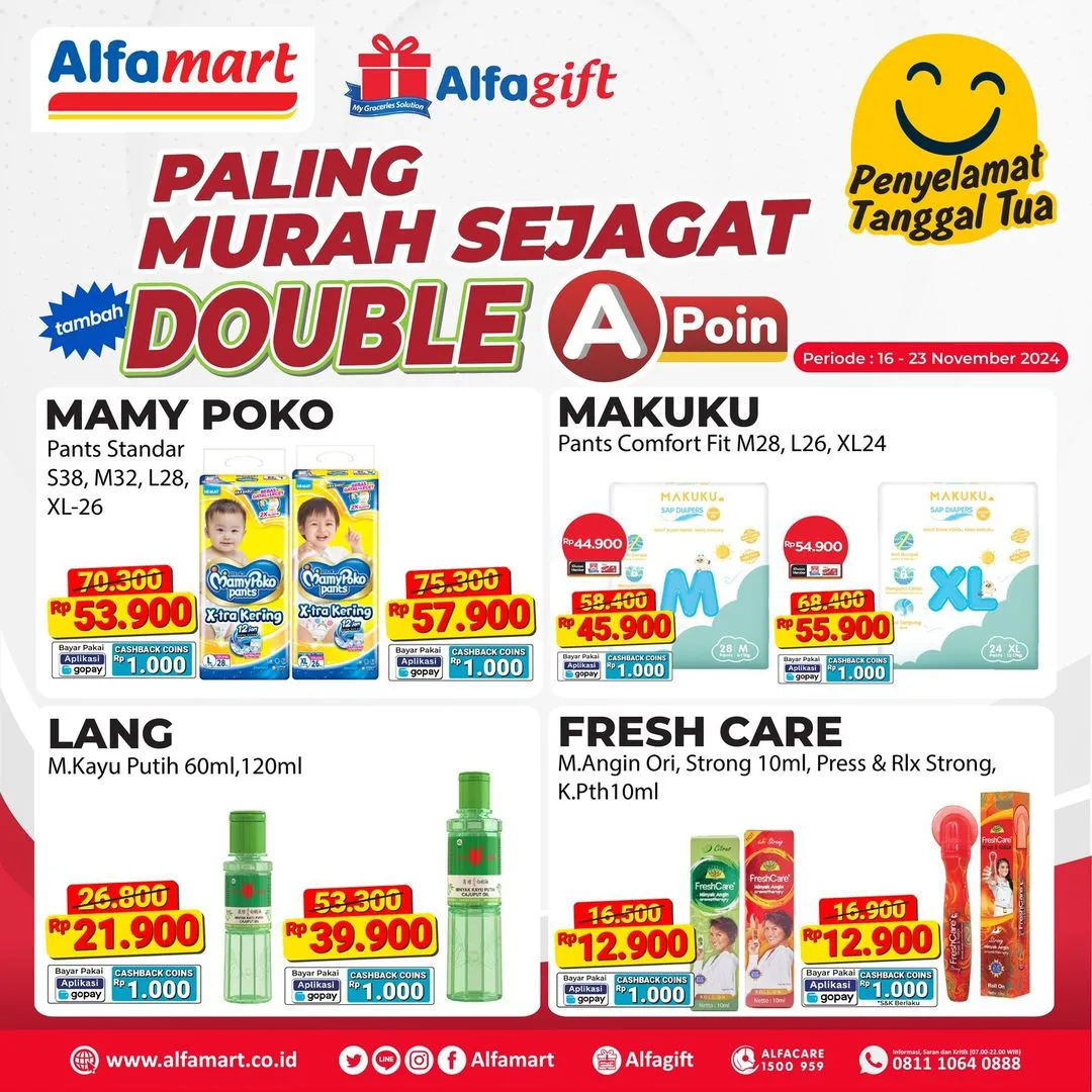 Promo Alfamart Paling Murah Sejagat Periode 16-23 November 2024