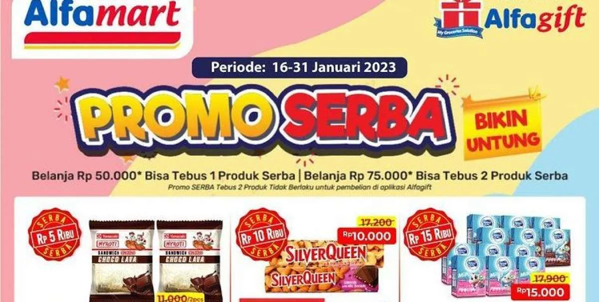 Katalog Harga Promo Alfamart Hari Ini 18 Januari 2023, Ada Promo Serba Bikin Untung