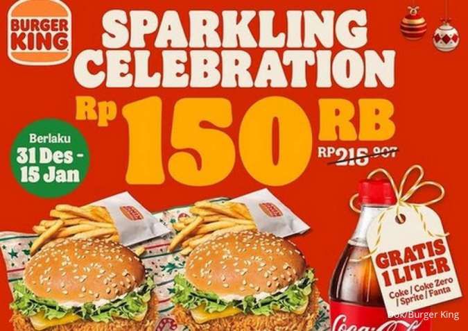 Promo Akhir Tahun 2025 di Burger King & Mako Bakery, Paket Makan Bersama