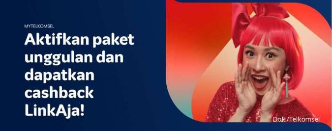 Promo MyTelkomsel dan LinkAja, Beli Paket Data Dapat Cashback Rp 5.000!