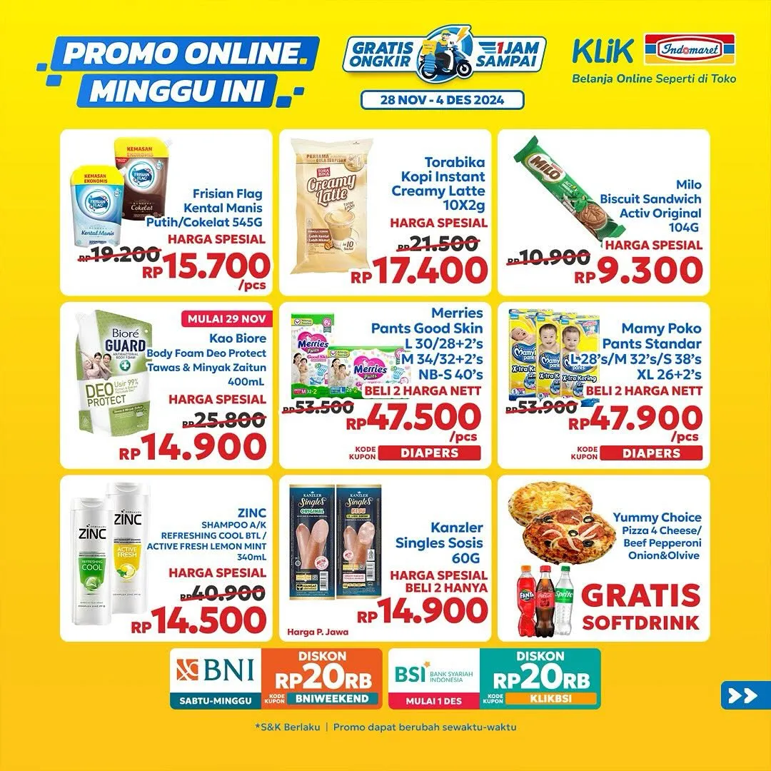 Promo Akhir Bulan Indomaret Periode 28 November-4 Desember 2024