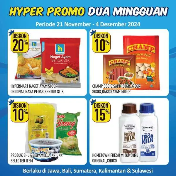 Promo Hypermart Dua Mingguan Periode 21 November-4 Desember 2024