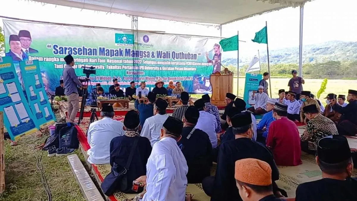 Tumbuhkan Semangat Gotong Royong, Tani Center IPB Gandeng PC NU Klaten