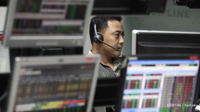 Fluktuatif, indeks sesi I turun tipis 0,05%