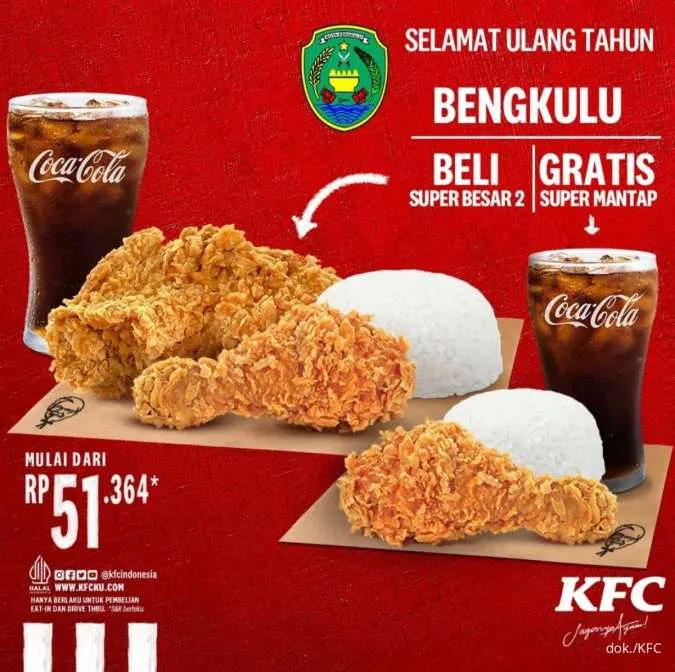 Promo KFC HUT Bengkulu 