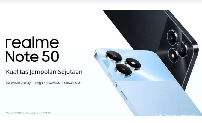 Terbaru, Ini Spesifikasi & Harga HP Realme Note 50 Indonesia