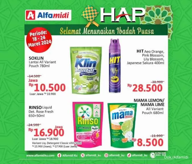 Promo Alfamidi Hemat Satu Pekan Periode 18-24 Maret 2024