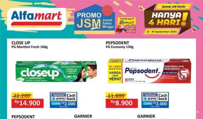 Promo JSM Alfamart 13-15 September 2024, Beli Pepsodent Harga Lebih Hemat Rp 8.900