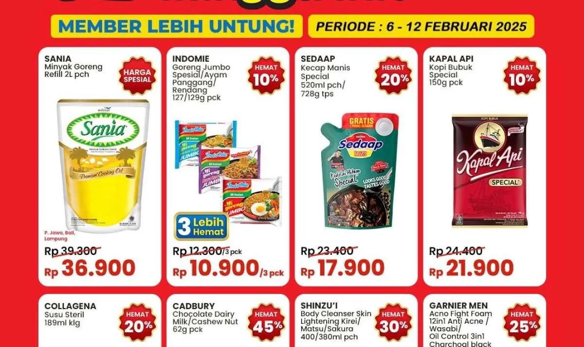 Promo Indomaret Weekend Februari 2025, Minyak Goreng Sania & Kecap Sedaap Lebih Hemat