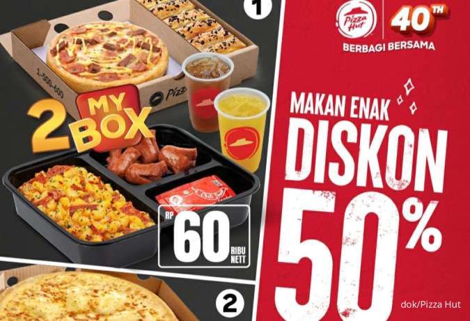 Promo Pizza Hut 7 Oktober - 3 November 2024, Diskon 50% Senin sampai Minggu