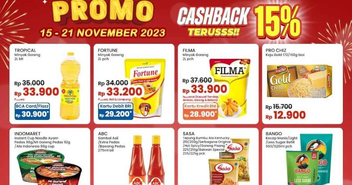 Promo Indomaret Mulai 15 November 2023, Product of The Week Beli 2 Lebih Hemat
