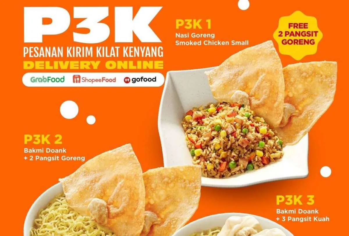 Promo Bakmi GM P3K sampai 7 Desember, Makan Nasi Goreng atau Bakmi Cuma Rp 29.000