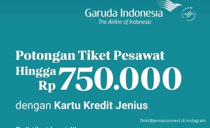 Promo Jenius Mei 2024 dengan Garuda Indonesia, Vidio & Isi Bensin Cashback Rp 15.000
