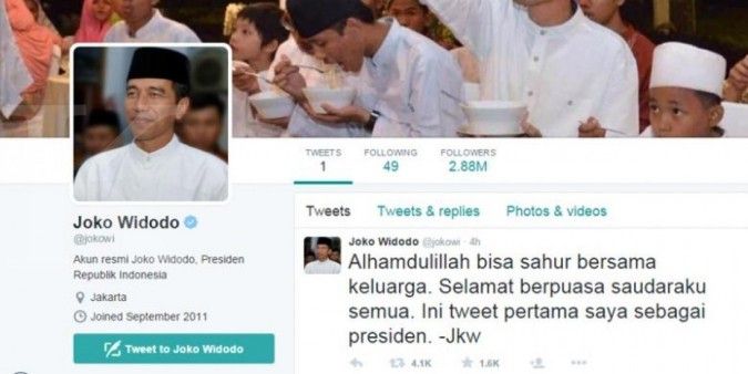 Penjelasan Teten mengenai akun Twitter Jokowi 