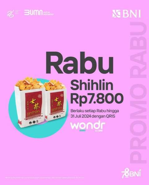 Promo Shihlin dengan QRIS Wondr by BNI