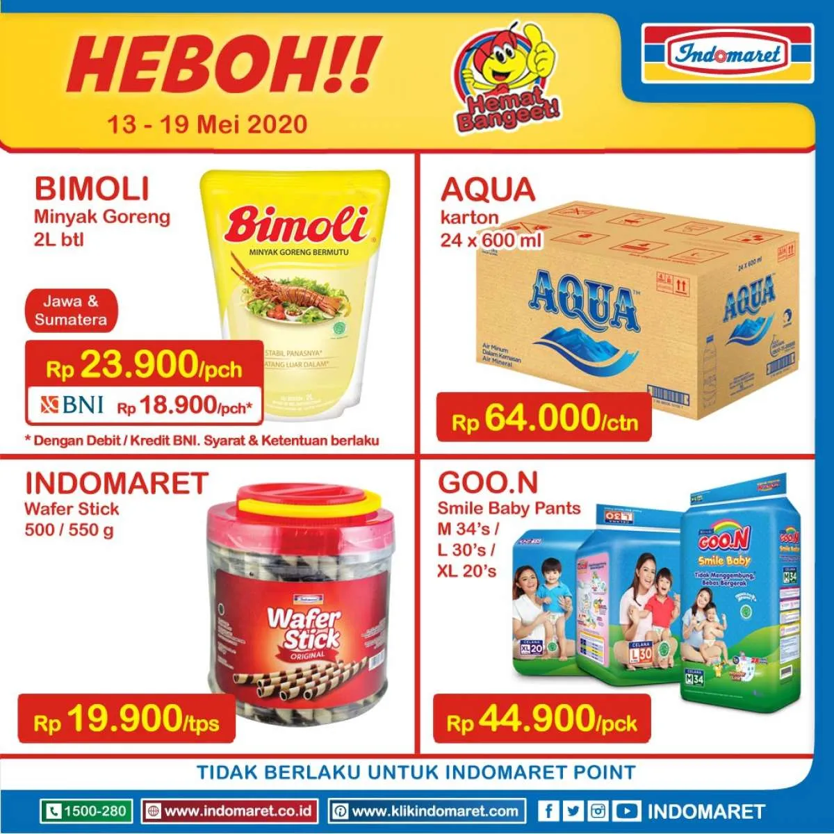 Promo Indomaret Harga Heboh (13-19 Mei), ada diskon Bimoli!