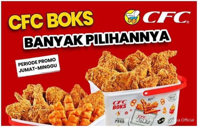 Promo CFC Jumat-Minggu, Beli CFC Boks Dapat Menu Gratis Bebas Pilih