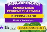 Program TKM Pemula 2025 Kemnaker: Cara Daftar dan Syarat Dapat Modal Rp 5 Juta