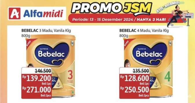 Promo JSM Alfamidi Periode 13-15 Desember 2024, Susu Anak Diskon Lumayan!