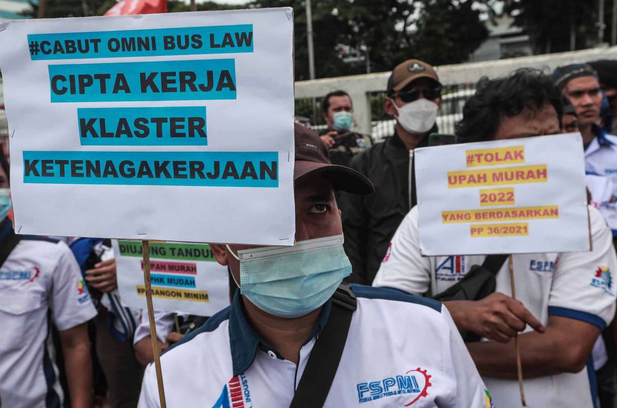 Buruh Tolak Omnibus Law