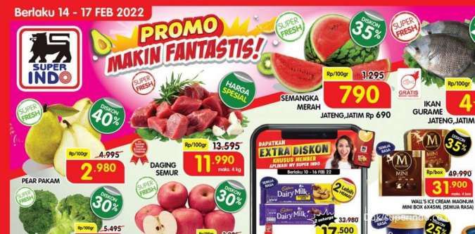 Promo Superindo di 14-17 Februari 2022, Harga Lebih Murah Mulai Hari Senin Ini!