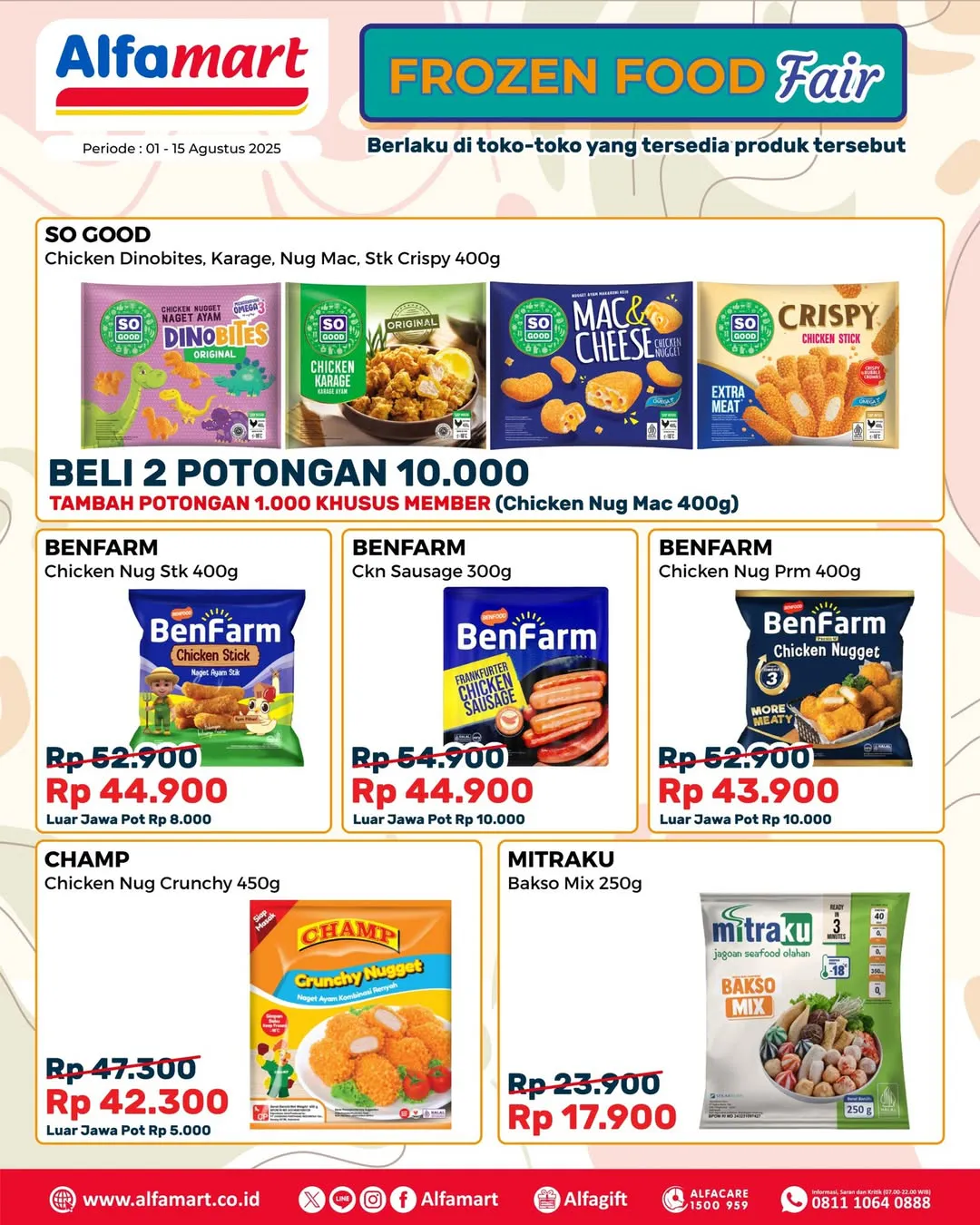 Promo Alfamart Frozen Food Fair Periode 1-15 Agustus 2025