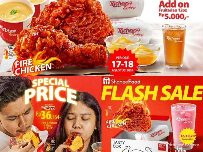 3 Promo Richeese 16-20 Agustus 2024 dari Combo Merdeka, Flash Sale, dan Harga Spesial