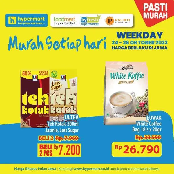 Promo Hypermart Hyper Diskon Weekday Periode 24-26 Oktober 2023