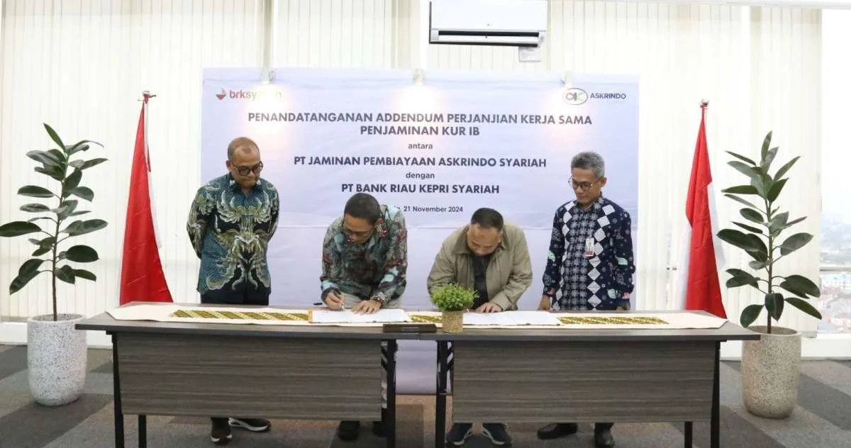 Askrindo Syariah Teken Addendum Penjaminan Pembiayaan KUR Syariah dengan BRK Syariah