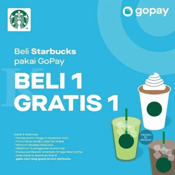 Promo Beli 1 Gratis 1 Starbucks Setiap Selasa
