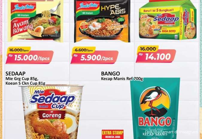 Promo JSM Alfamart 11-13 Juli 2025, Mie Sedaap dan Kecap Bango Lebih Murah
