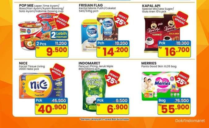 Promo Indomaret Weekend Akhir Januari 2026, Frisian Flag & Merries Diskon 25%