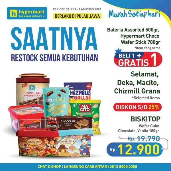 Promo Hypermart Hyper Diskon Weekday Periode 30 Juli-1 Agustus 2024