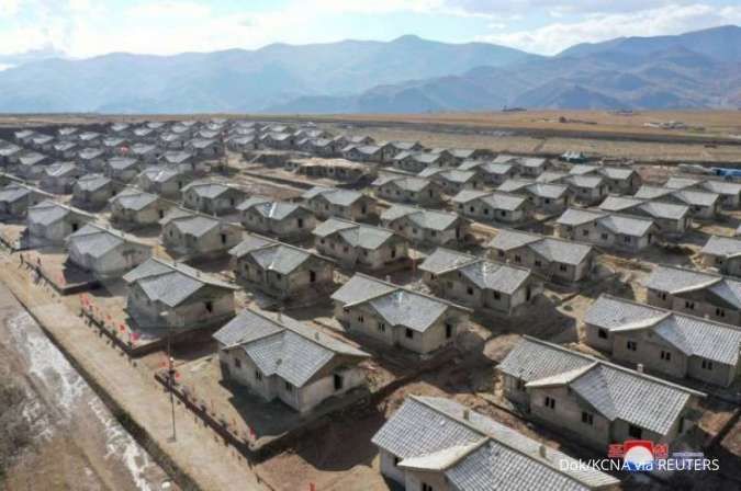 Korea Utara selesaikan pembangunan 2.300 unit rumah untuk korban badai topan
