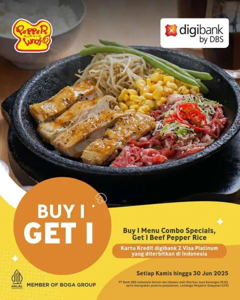 Promo Pepper Lunch dengan Digibank