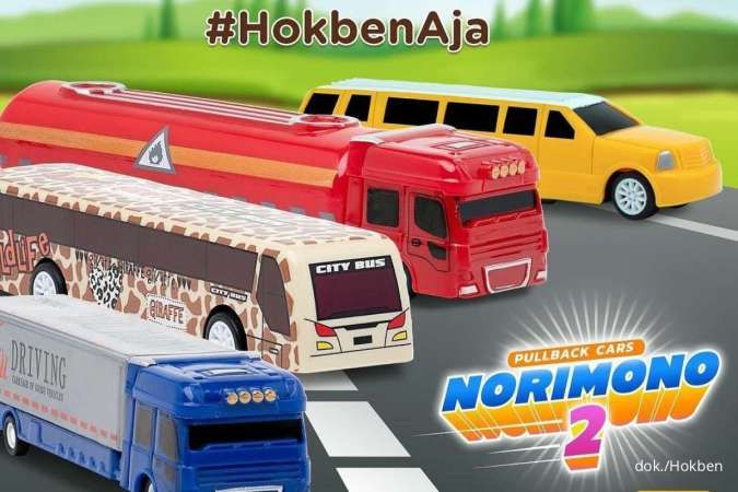 Promo Hokben Terbaru 2023, Pesan Kidzu Bento Berhadiah Norimono 2 Edisi Bus dan Truk