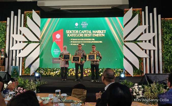 Bank Mandiri, BRI dan Avian Sabet Penghargaan Emiten Terbaik untuk ESG