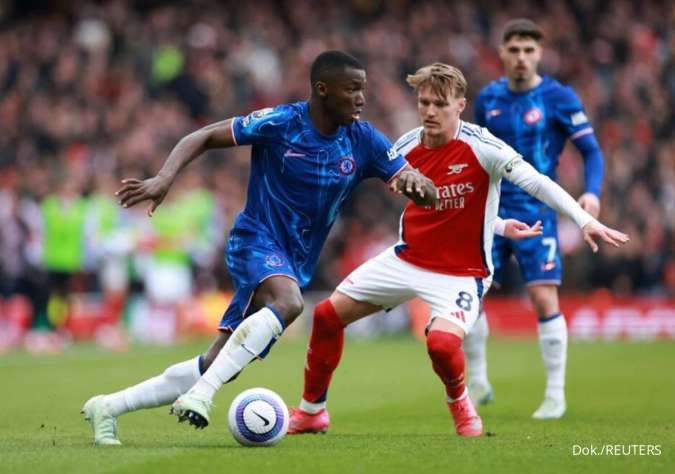 Head to Head Chelsea vs Arsenal Jelang Derby London di EPL, Minggu (30/11/2025)
