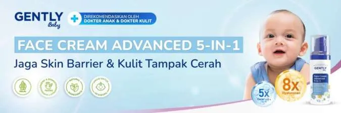 Kulit Anak Rentan Kemerahan, Rawat dengan GENTLY Baby Face Cream Advanced 5-in-1