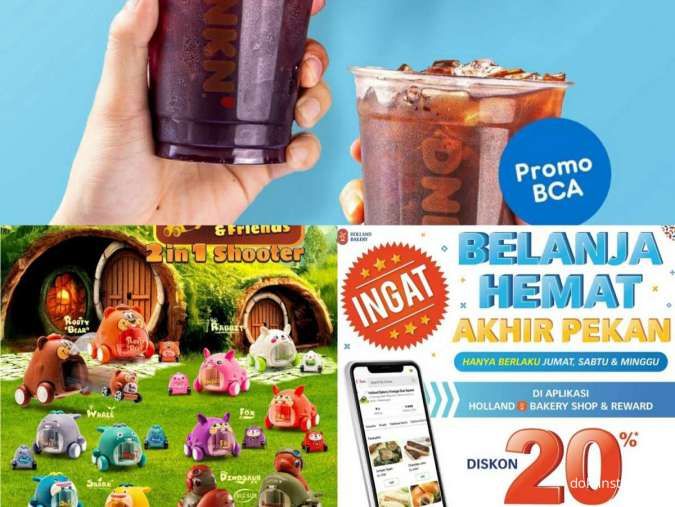 Promo Weekend JSM Dunkin, AW Restoran, dan Holland Bakery 12-14 Juli 2024