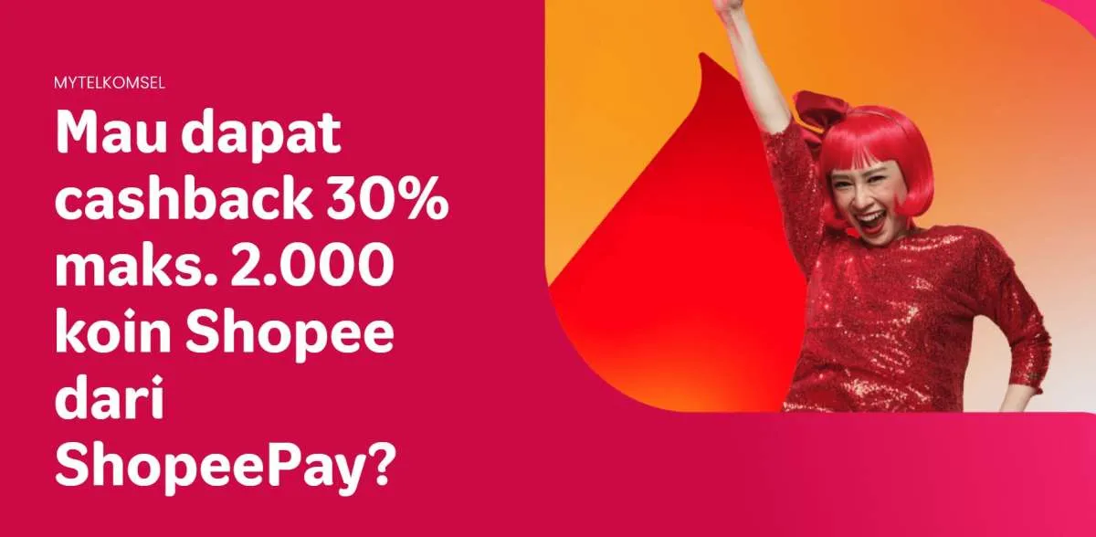 Promo Telkomsel April 2022, Beli Pulsa Pakai ShopeePay Cashback 30%
