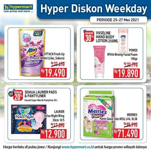 Promo Hypermart weekday 25-27 Mei 2021 