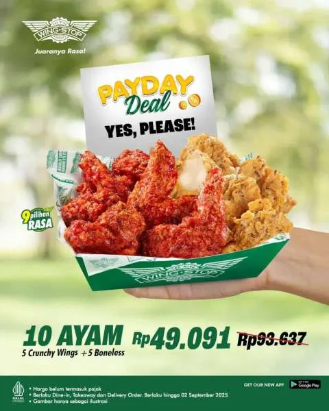 Promo Wingstop Payday Agustus