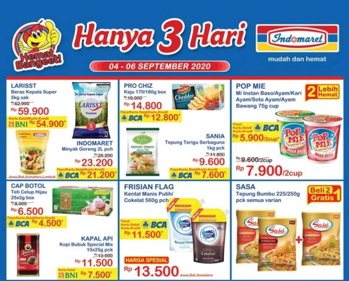 Promo JSM Indomaret Hanya 3 Hari, 4-6 September 2020, diskonan lagi!