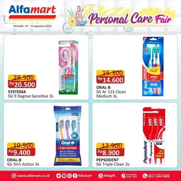 Promo Alfamart Personal Care Fair Periode 1-15 Agustus 2023