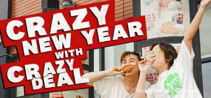 Promo KFC Hari Ini 5 Januari 2023, Paket Crazy Deal Isi 7 Ayam Rp 90.000