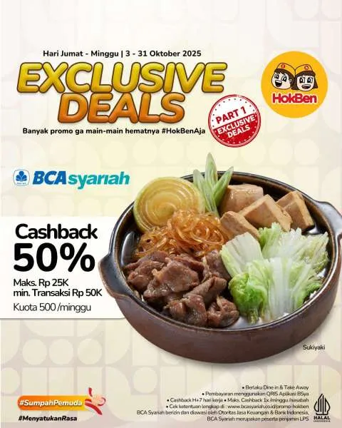 Promo HokBen x BCA Syariah Oktober 2025