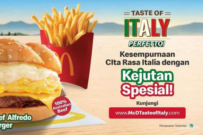 Kejutan Spesial, Ada Hadiah Kudapan McD di Setiap Pembelian Paket McD Taste of Italy