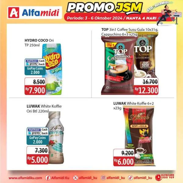 Promo JSM Alfamidi Hanya 4 Hari Periode 3-6 Oktober 2024