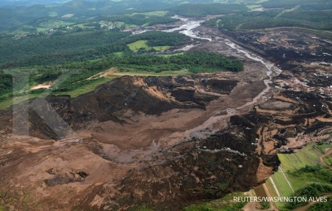 Mengerikan, bendungan penampung tailing bijih besi Vale meledak di Brazil